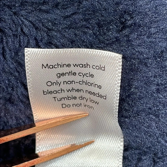 Athleta Girl Navy Feelin’ Great Plush Velour Hoodie Pullover L/12 - Picture 13 of 16